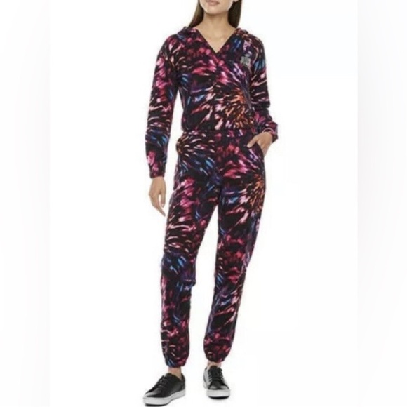 Juicy Couture Pants - Juicy Couture Vibrant Tie-Dye Jumpsuit small